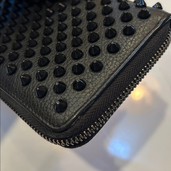 Christian Louboutin Black Spiked Wallet - Picture 8 of 11